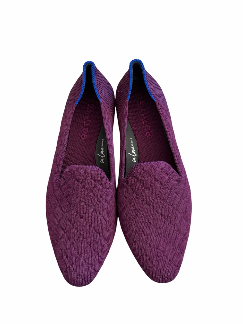 Rothy's Women The Almond Loafer in Quilted Plum Size 5